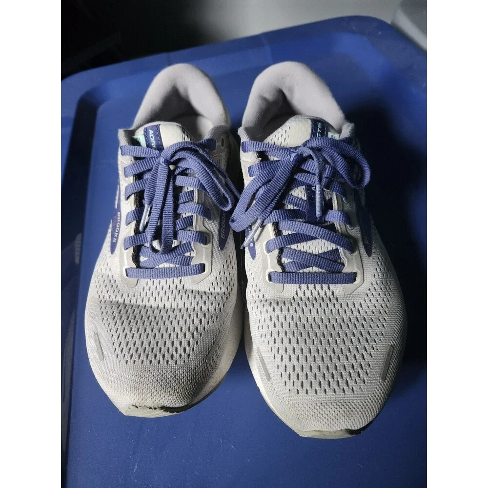 Women's Size 8 Brooks Adrenaline GTS 22 Gray - 1203531D045 Running Sneakers